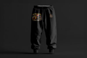 “Built To Last” Branded Trousers Black