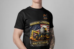 “Built to Endure” Branded T-Shirt Black